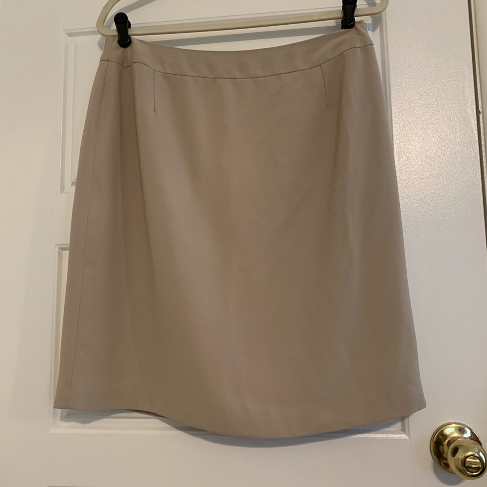 Worthington Classic Beige A-Line Skirt